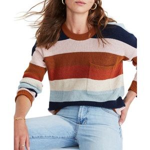 Madewell Thompson Pocket Pullover Sweater Medium
